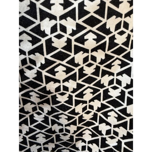 J. Crew Black & White Geometric Print Pencil Skirt Size 4‎ - Picture 7 of 8